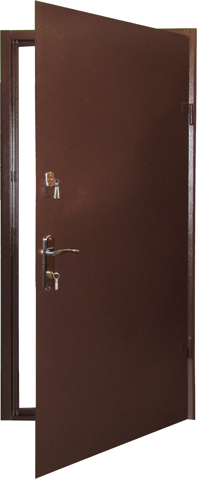 Brown Security Doorwith Keys PNG Image