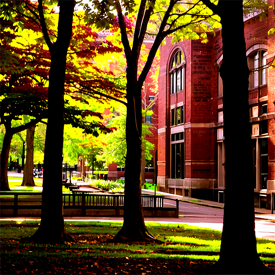 Brown University Campus View Png Isv8 PNG Image