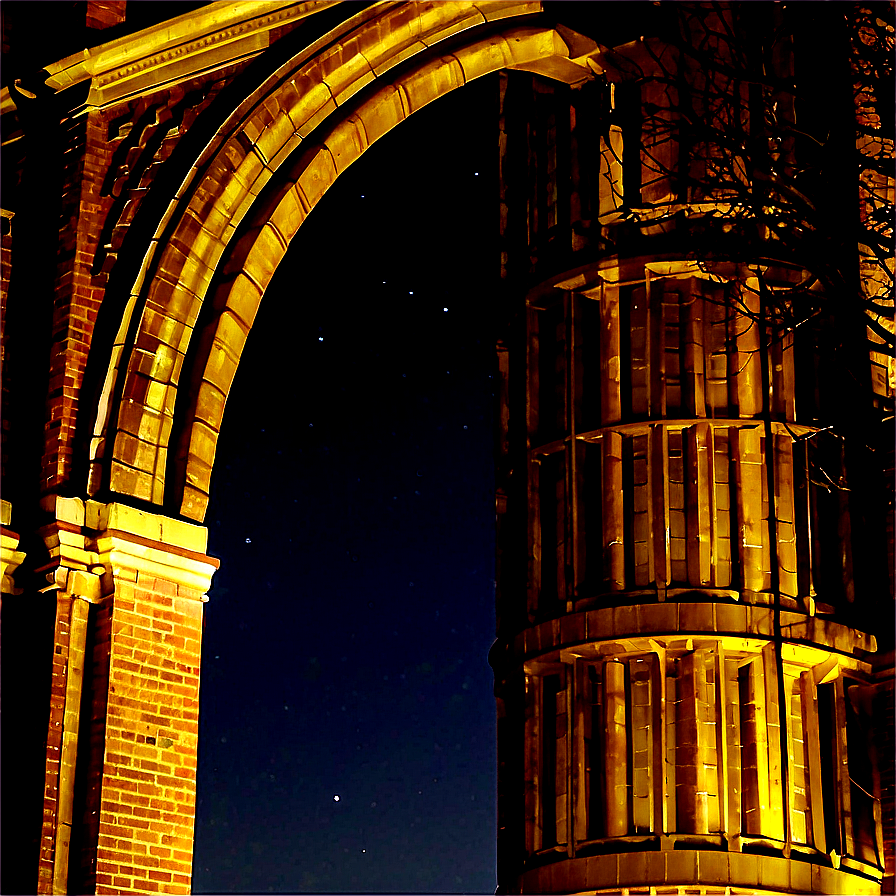 Brown University Night View Png Reh PNG Image