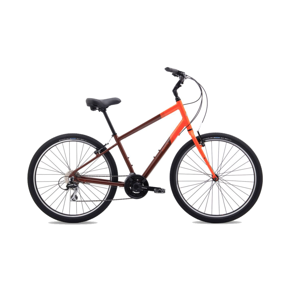 Brownand Orange Bicycle PNG Image