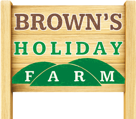 Browns Holiday Farm Sign PNG Image