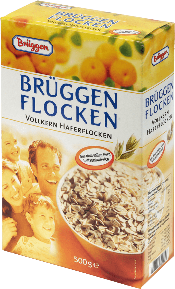 Brüggen Flocken Oatmeal Box500g PNG Image