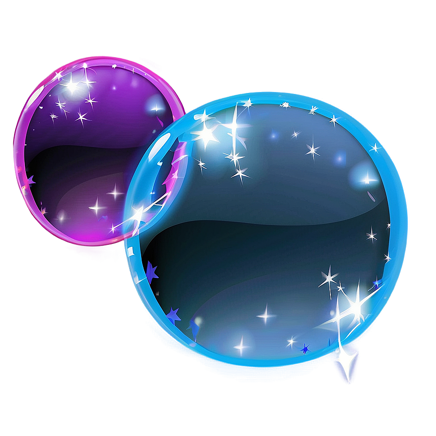 Bubble With Stars Png 06112024 PNG Image