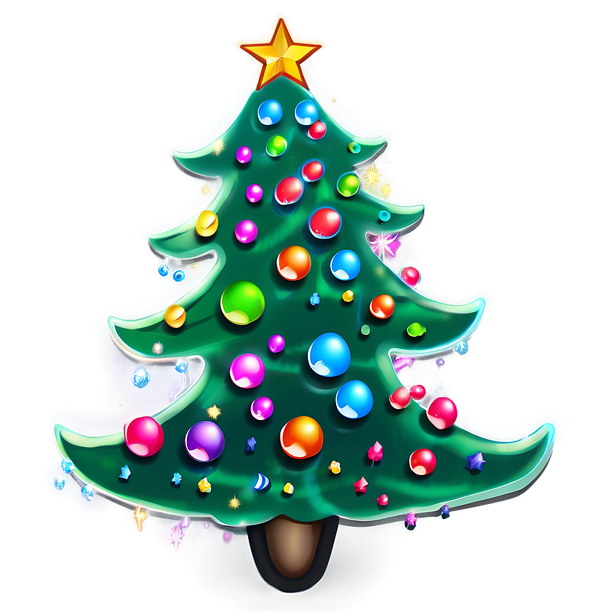 Bubbly Christmas Tree Png 89 PNG Image