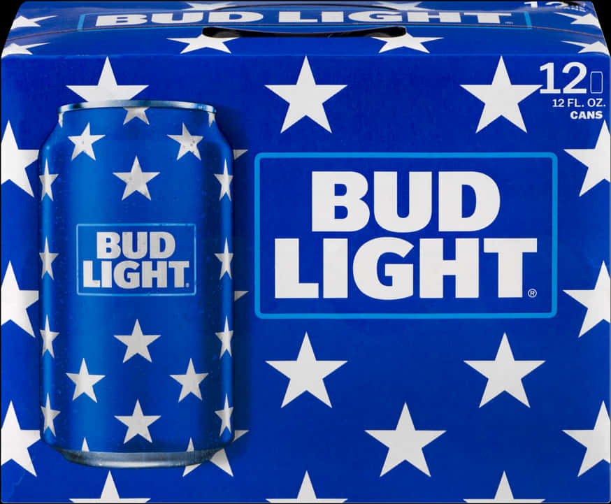 Bud Light Beer Canand Packaging PNG Image