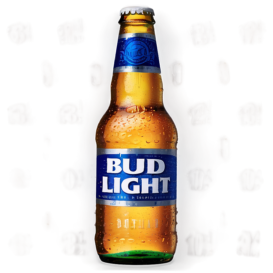 Bud Light Bottle Isolated Png Wuh18 PNG Image