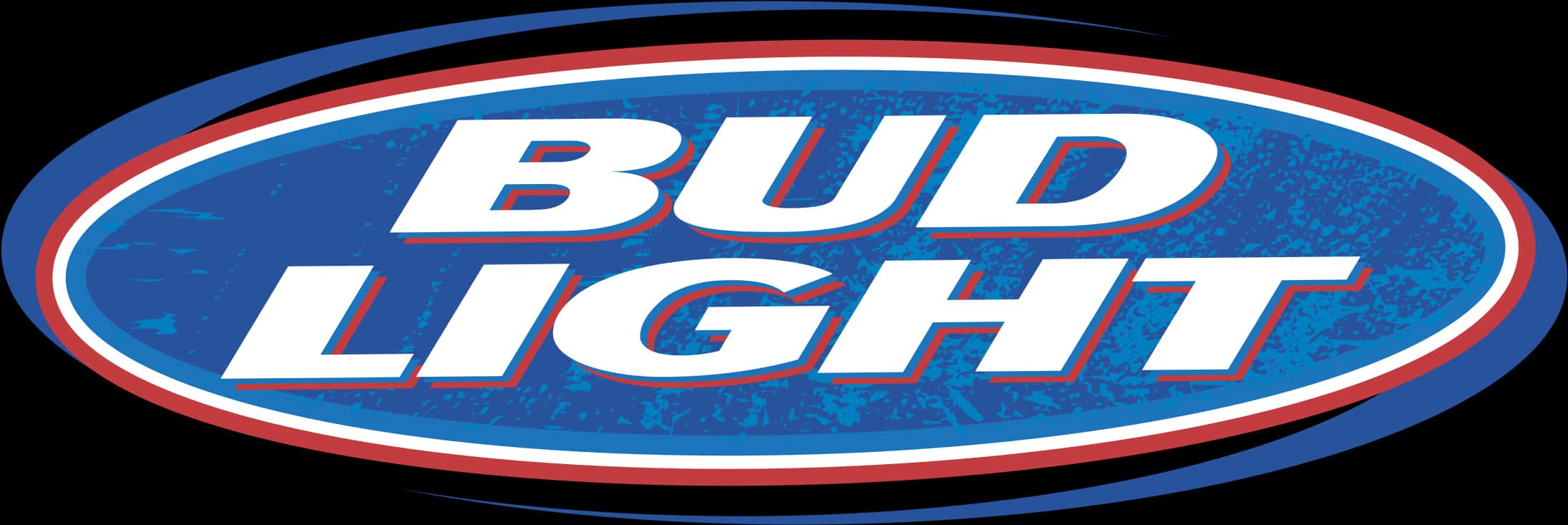 Bud Light Logo Blue Background PNG Image