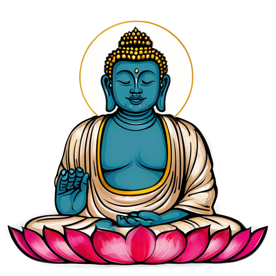 Buddha Mural Png Tav PNG Image