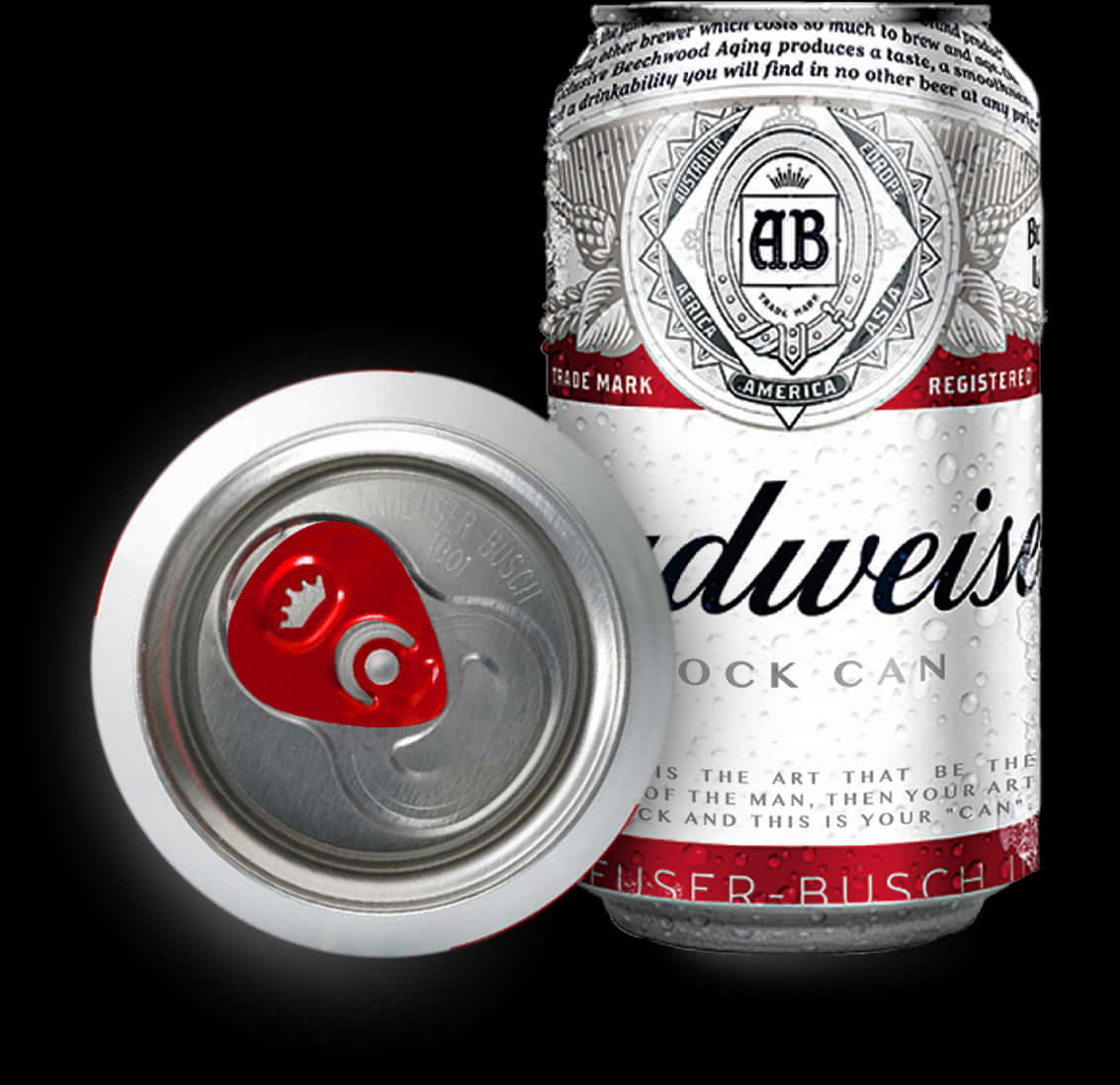 Budweiser Can Design PNG Image