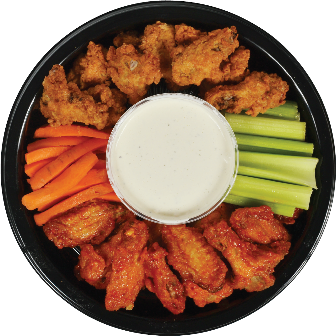 Buffalo Chicken Wings Platter PNG Image