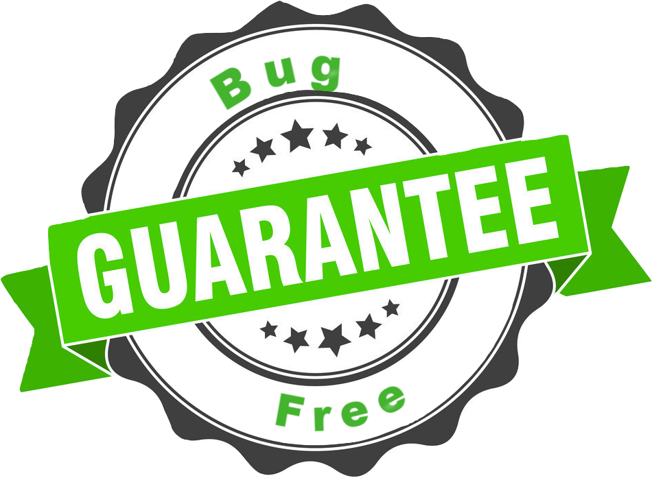 Bug Free Guarantee Stamp PNG Image