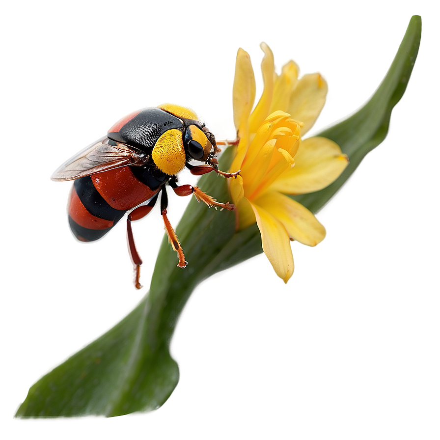 Bug On Flower Png 36 PNG Image