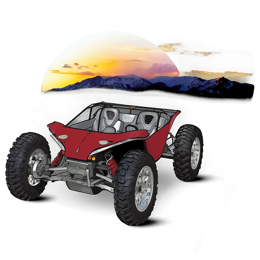 Buggy At Sunrise On A Mountain Png 06252024 PNG Image