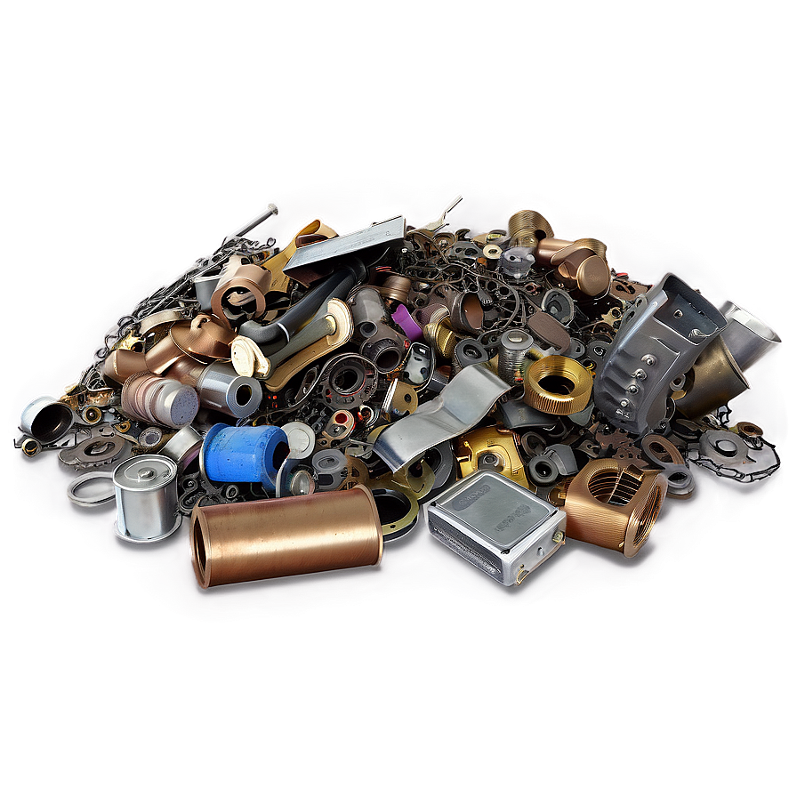 Bulk Scrap Metal Collection Png 06292024 PNG Image