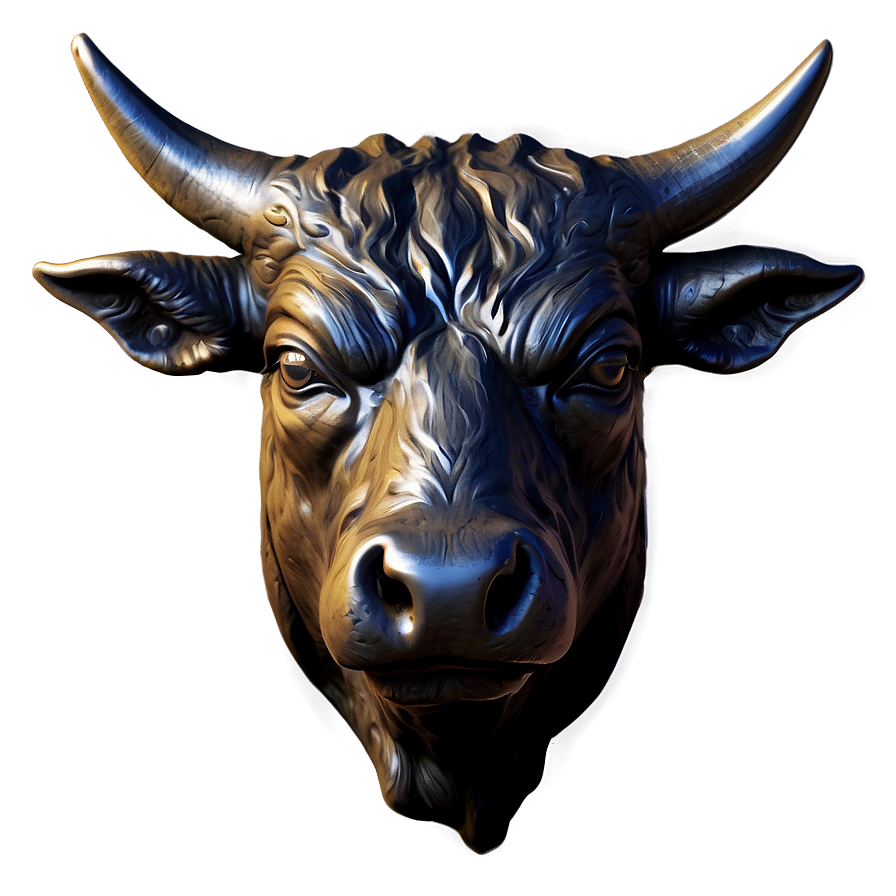 Bull Head In Color Png Ben PNG Image