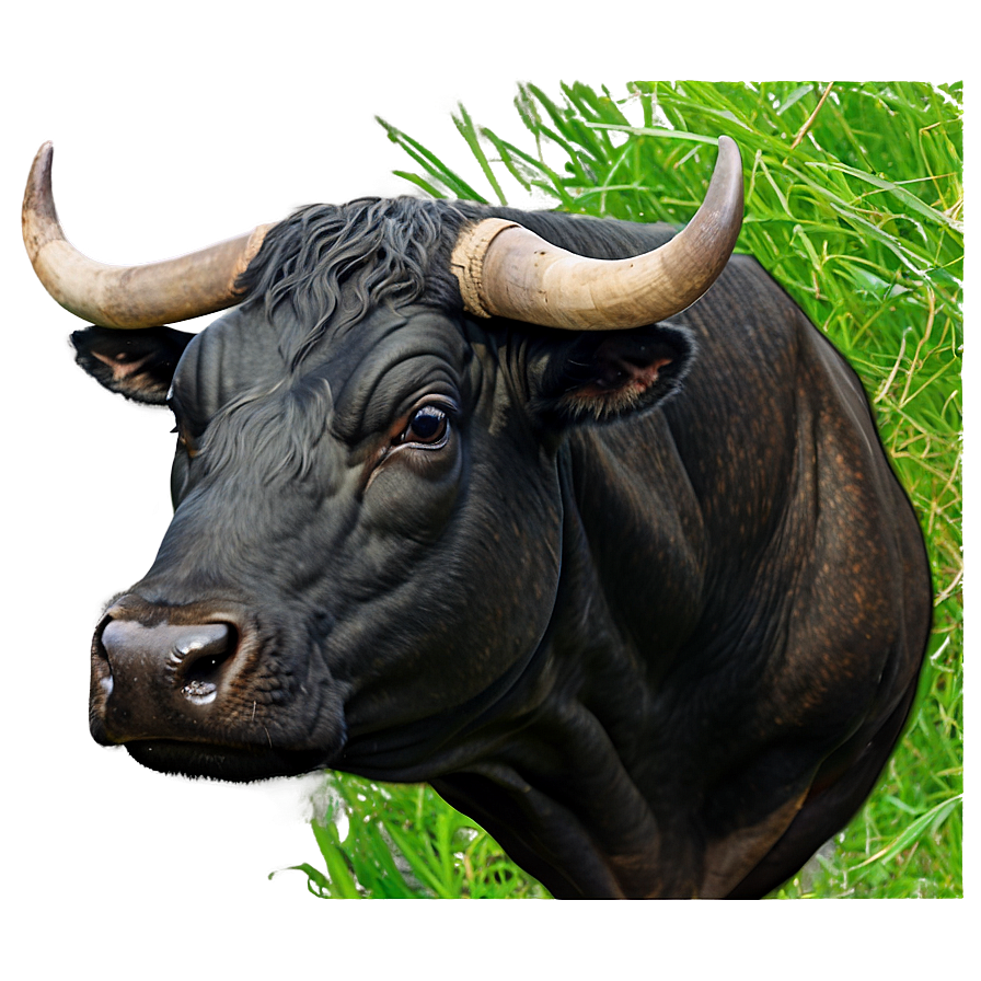 Bull Head In Nature Png 06132024 PNG Image