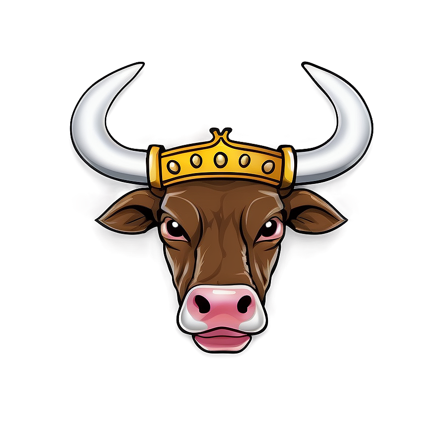 Bull Head With Crown Png Rlv PNG Image