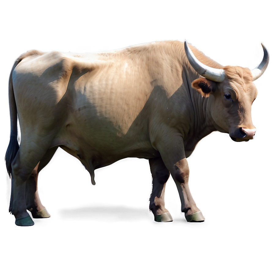 Bull In Nature Scene Png 05242024 PNG Image