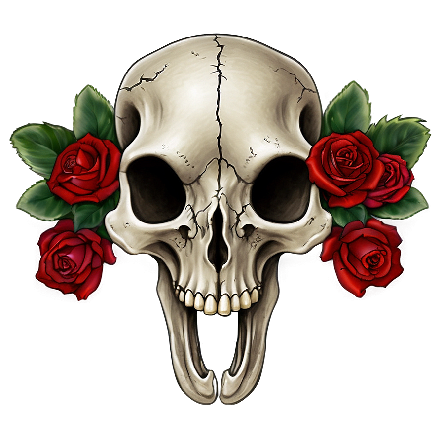 Bull Skull And Roses Png Ejy PNG Image