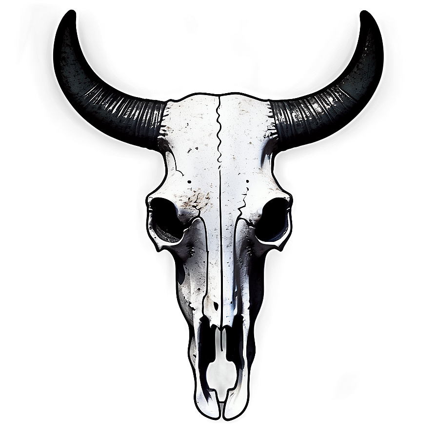 Bull Skull On Grunge Background Png Hlb26 PNG Image