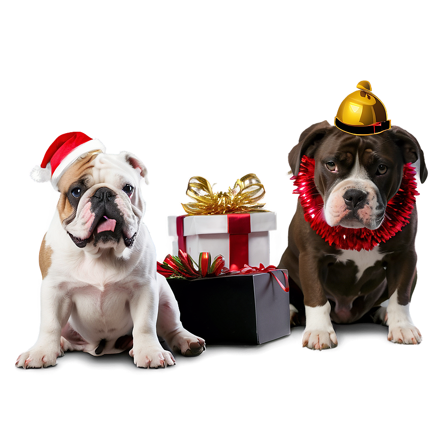 Bulldogs Celebrating Holidays Png 14 PNG Image