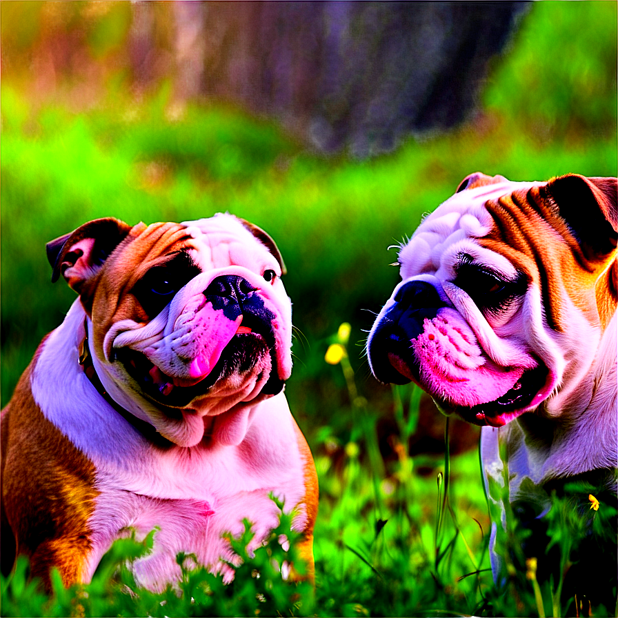 Bulldogs In Nature Png Nup PNG Image