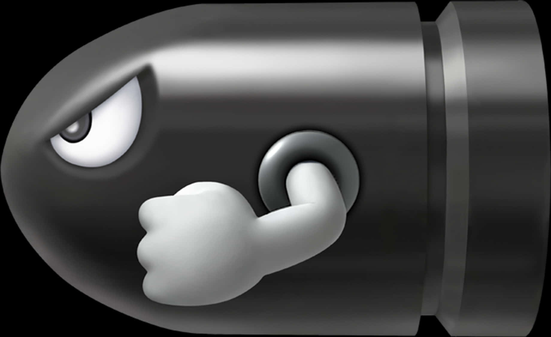 Bullet Bill Character Graphic PNG Image