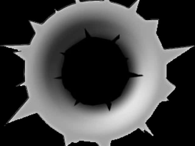 Bullet Hole Graphic Illustration PNG Image