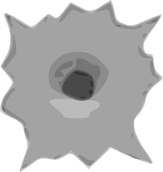 Bullet Hole Illustration PNG Image