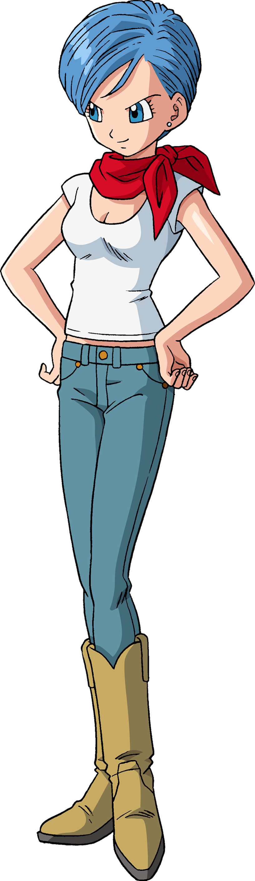 Bulma Character Classic Pose PNG Image