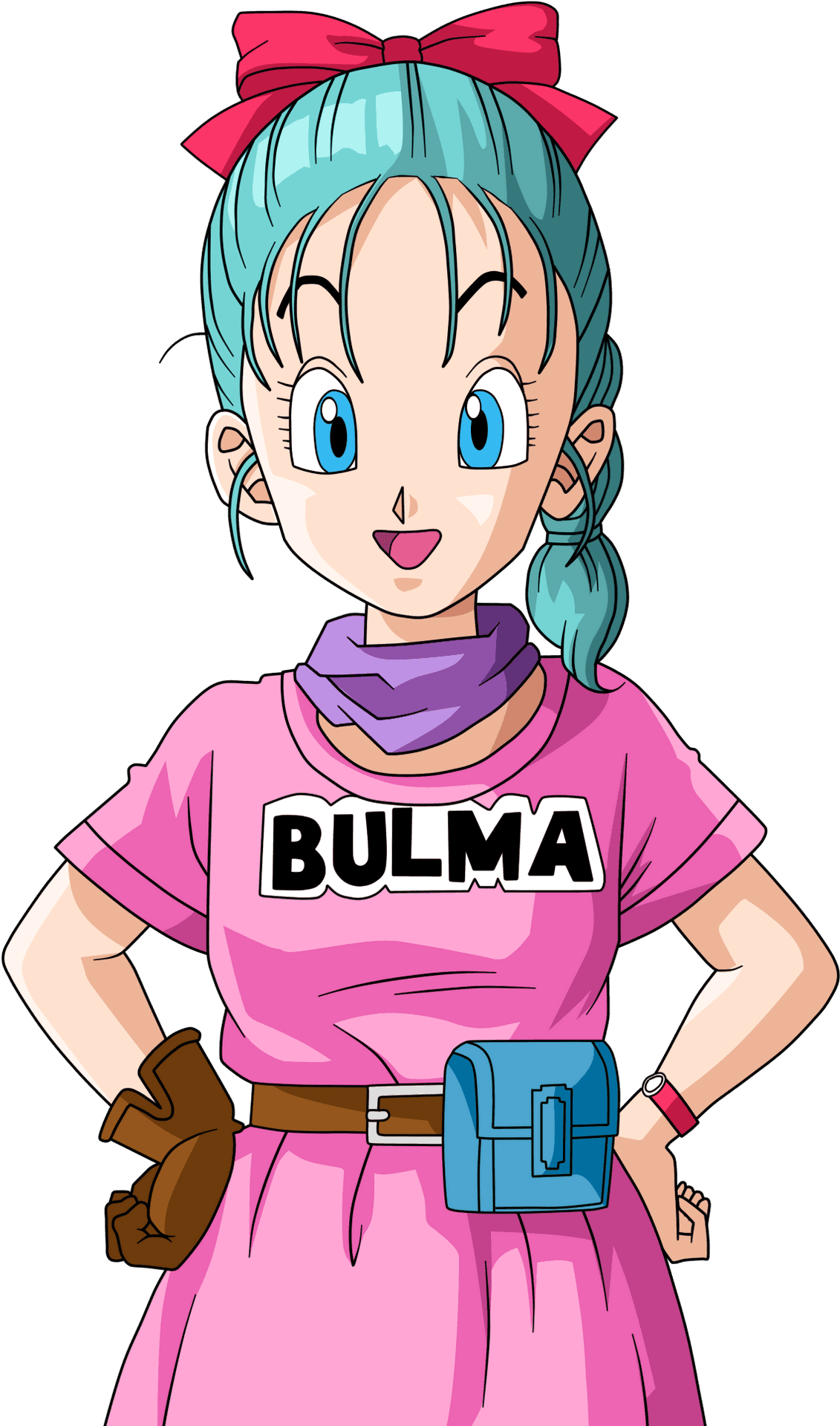 Bulma Character Portrait Dragon Ball PNG Image