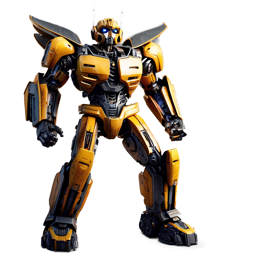 Bumblebee Transformer Standing Png Pog PNG Image