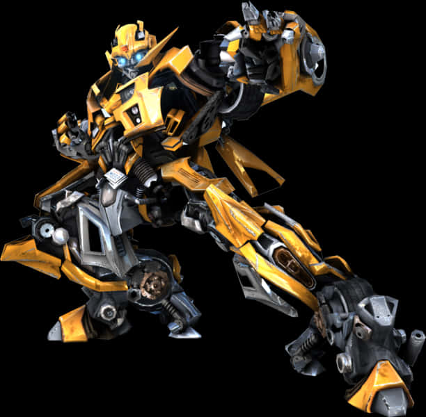 Bumblebee Transformers Robot Mode PNG Image