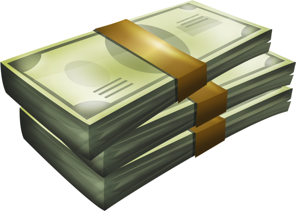 Bundled Cash Stack Illustration PNG Image