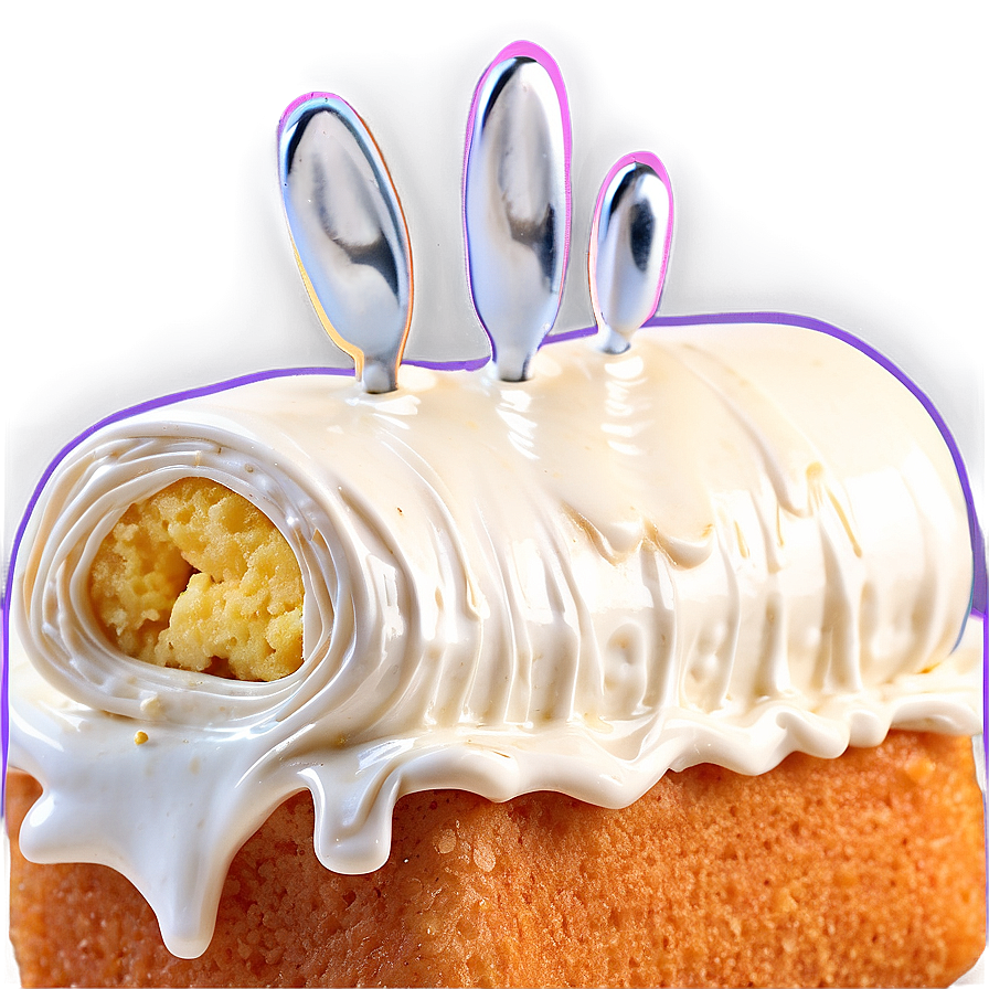 Bunny Eared Twinkie Cream Filling PNG Image