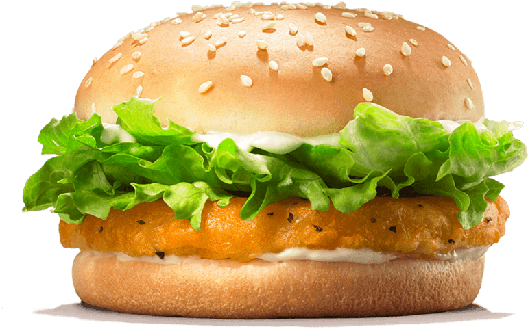 Burger King Chicken Sandwich PNG Image