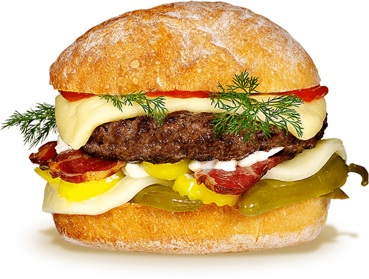 Burger King Gourmet Burger PNG Image