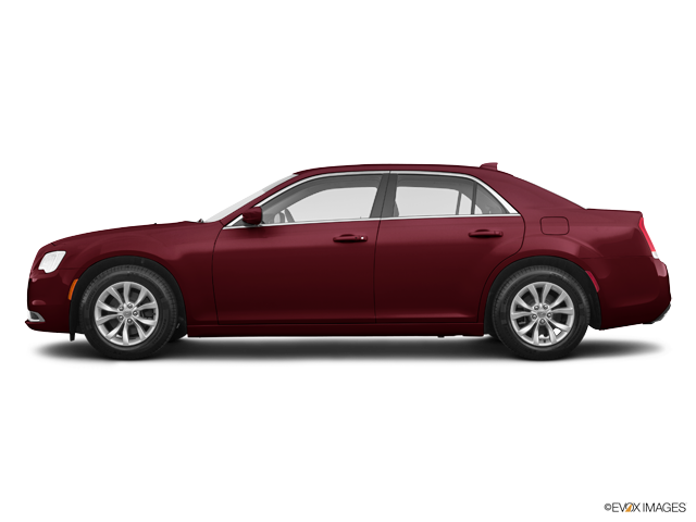 Burgundy Chrysler Sedan Side View PNG Image