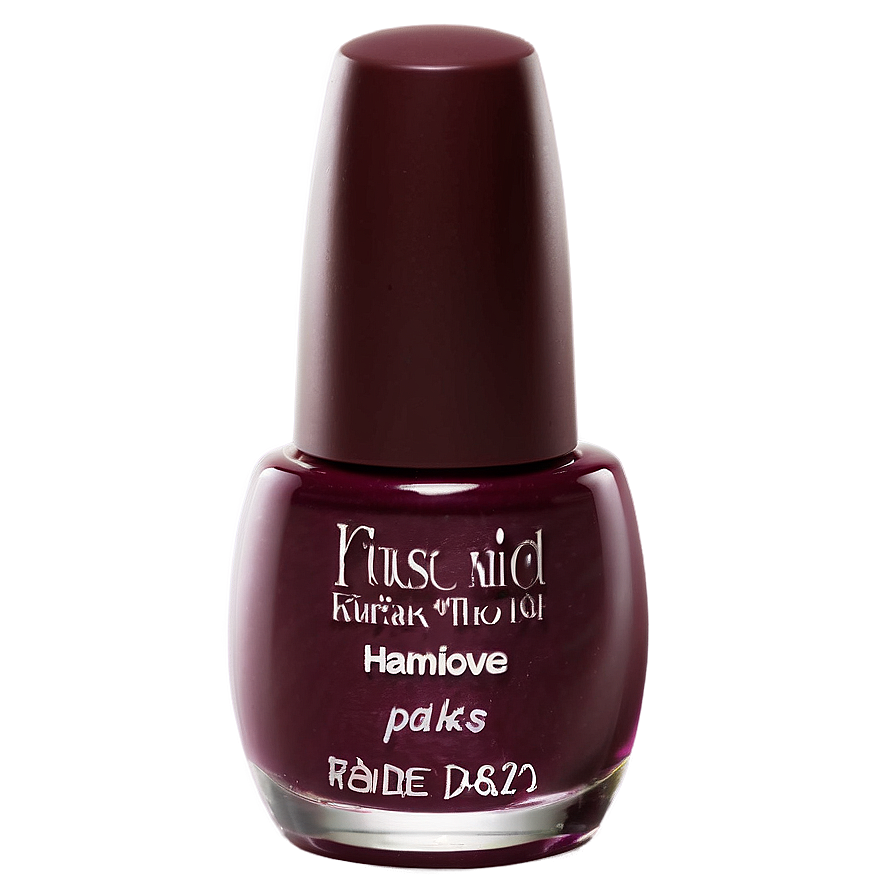 Burgundy Nail Polish Png 05252024 PNG Image