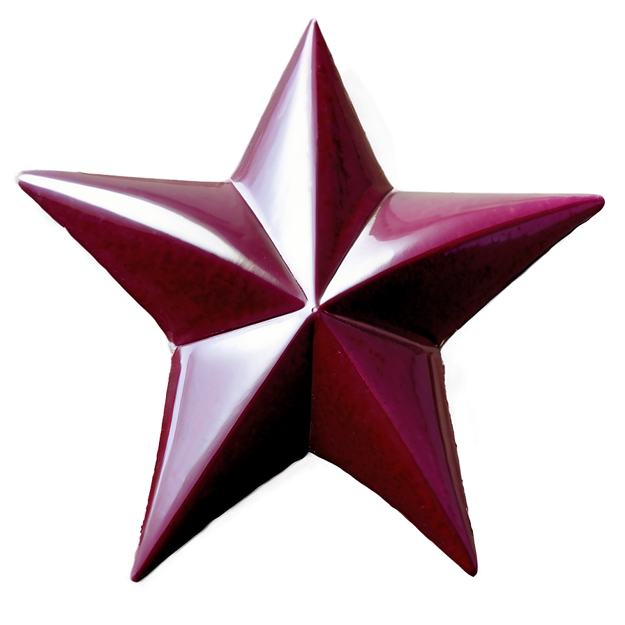 Burgundy Star Png Lri PNG Image