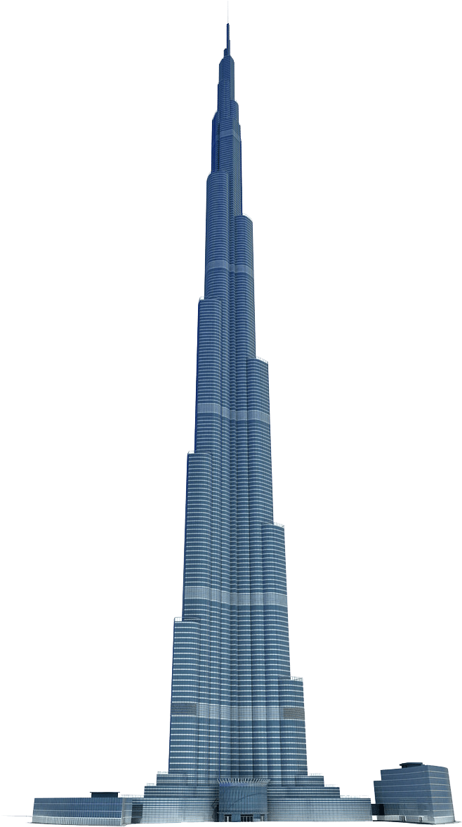 Burj Khalifa Dubai Skyline Icon PNG Image