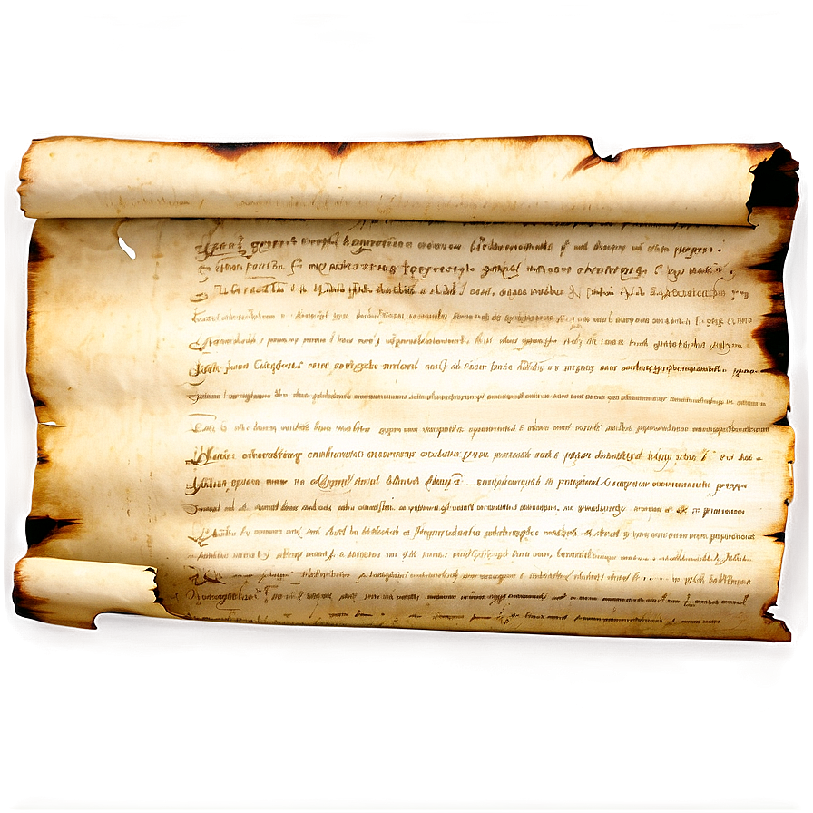 Burned Manuscript Paper Png Gbr76 PNG Image