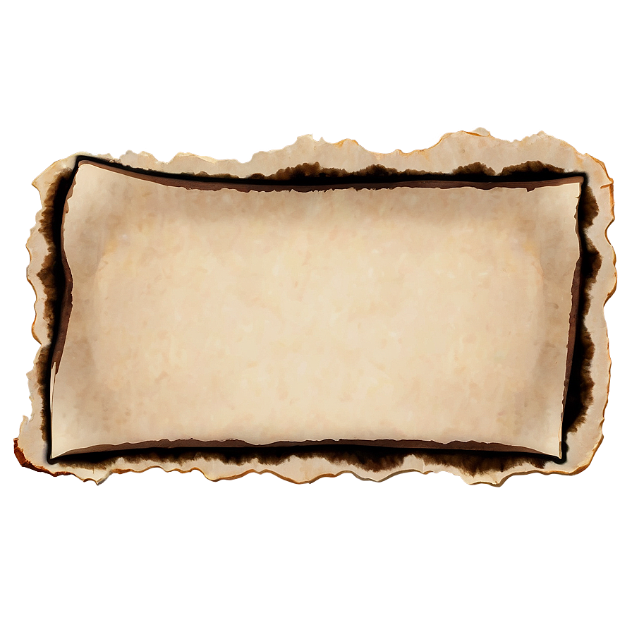 Burned Paper Border Png Caa36 PNG Image