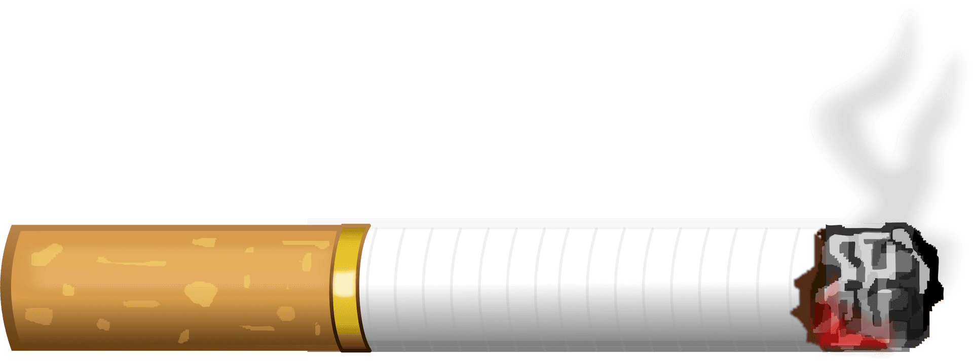 Burning Cigarette Illustration PNG Image