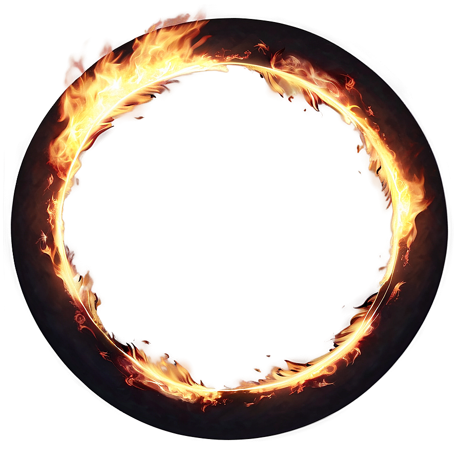 Burning Circle Design Png Gcp13 PNG Image