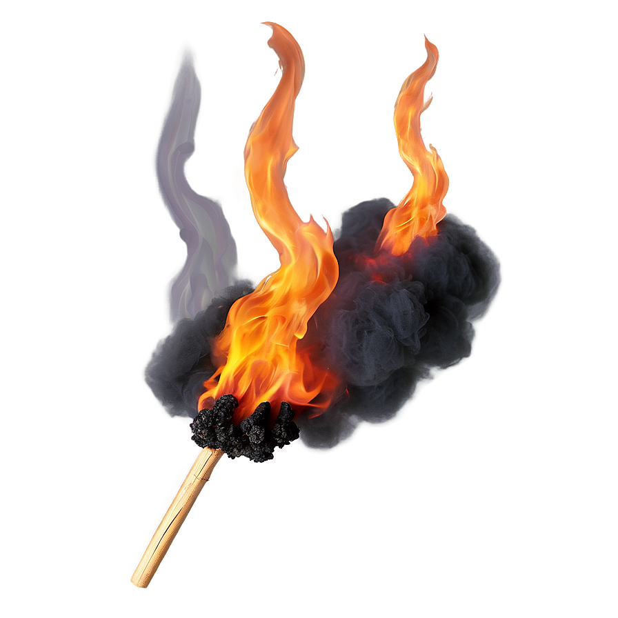 Burning Fire Smoke Png 05252024 PNG Image