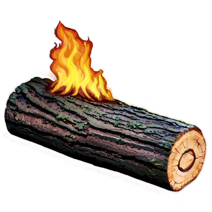 Burning Log Png 24 PNG Image