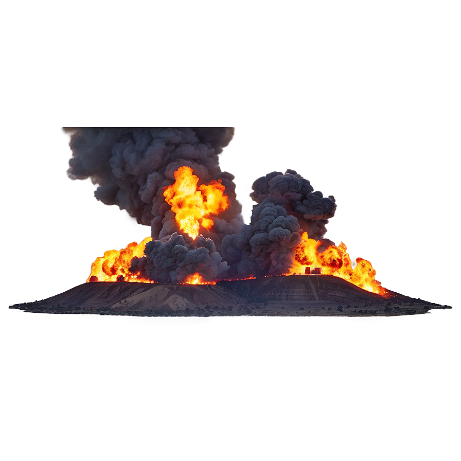 Burning Oil Field Explosion Png 98 PNG Image