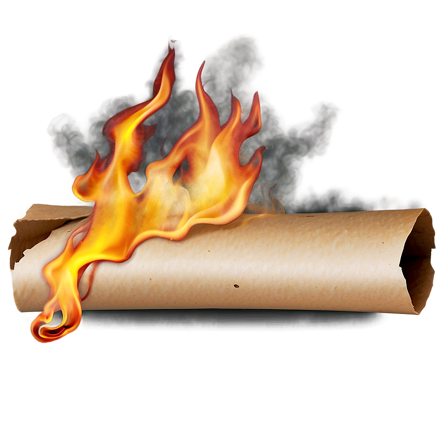 Burning Paper A PNG Image