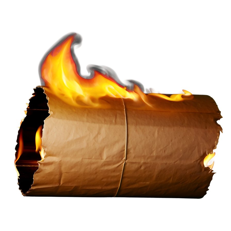 Burning Paper B PNG Image